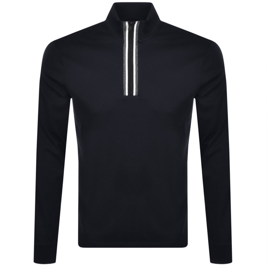 Alternative Image for ProductBOSS Tenore Half Zip Sweatshirt Navy1